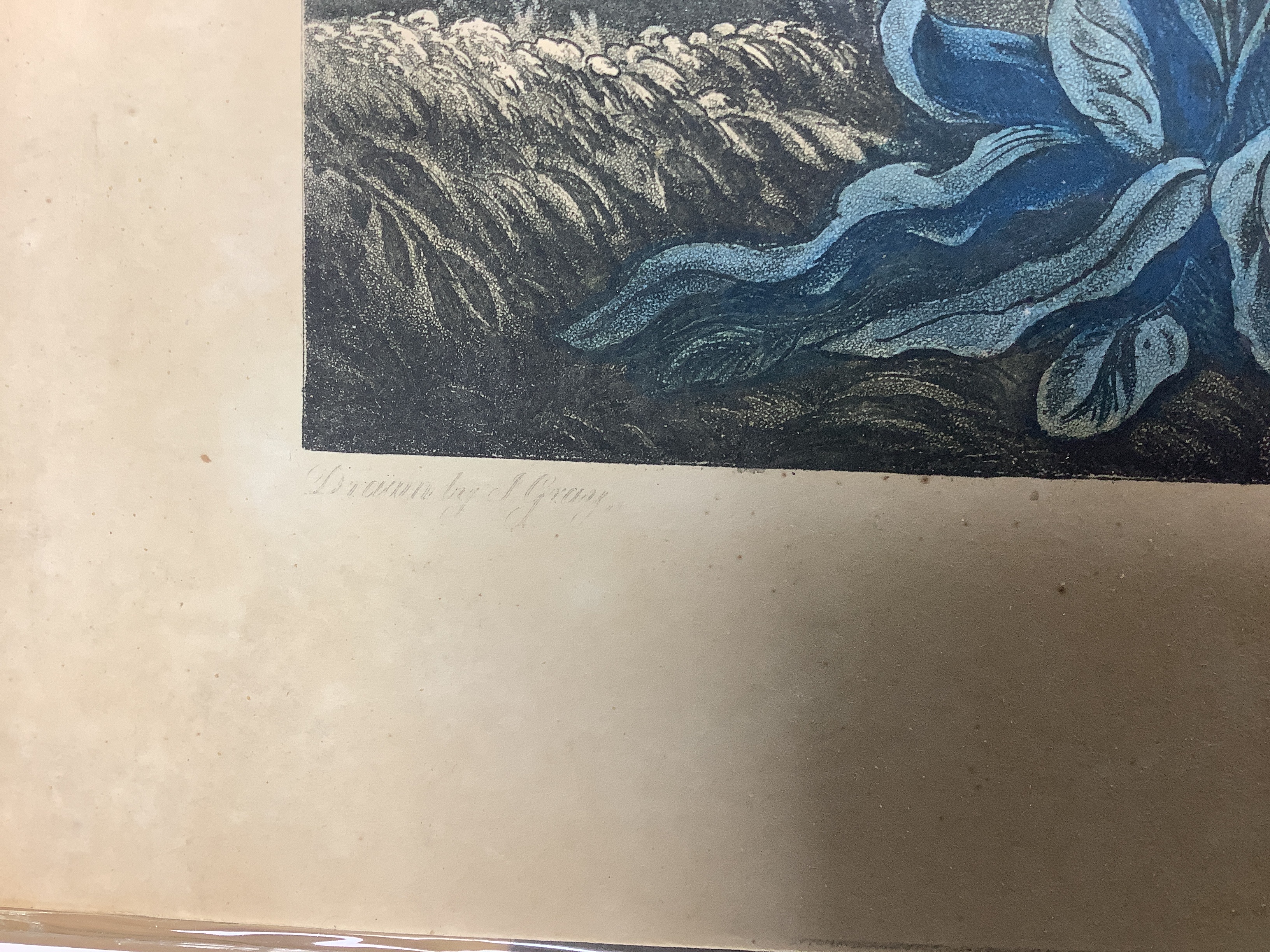 Joshua Gleadah after James Gray, a set of seven 19th century aquatints, Canadian landscapes and two others of Granada, largest 57 x 36cm